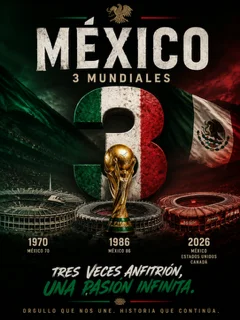 MÉXICO 3 MUNDIALES