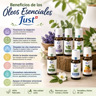 Beneficios de los óleos esenciales Just
