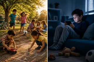 Infancia tradicional vs. infancia frente al celular